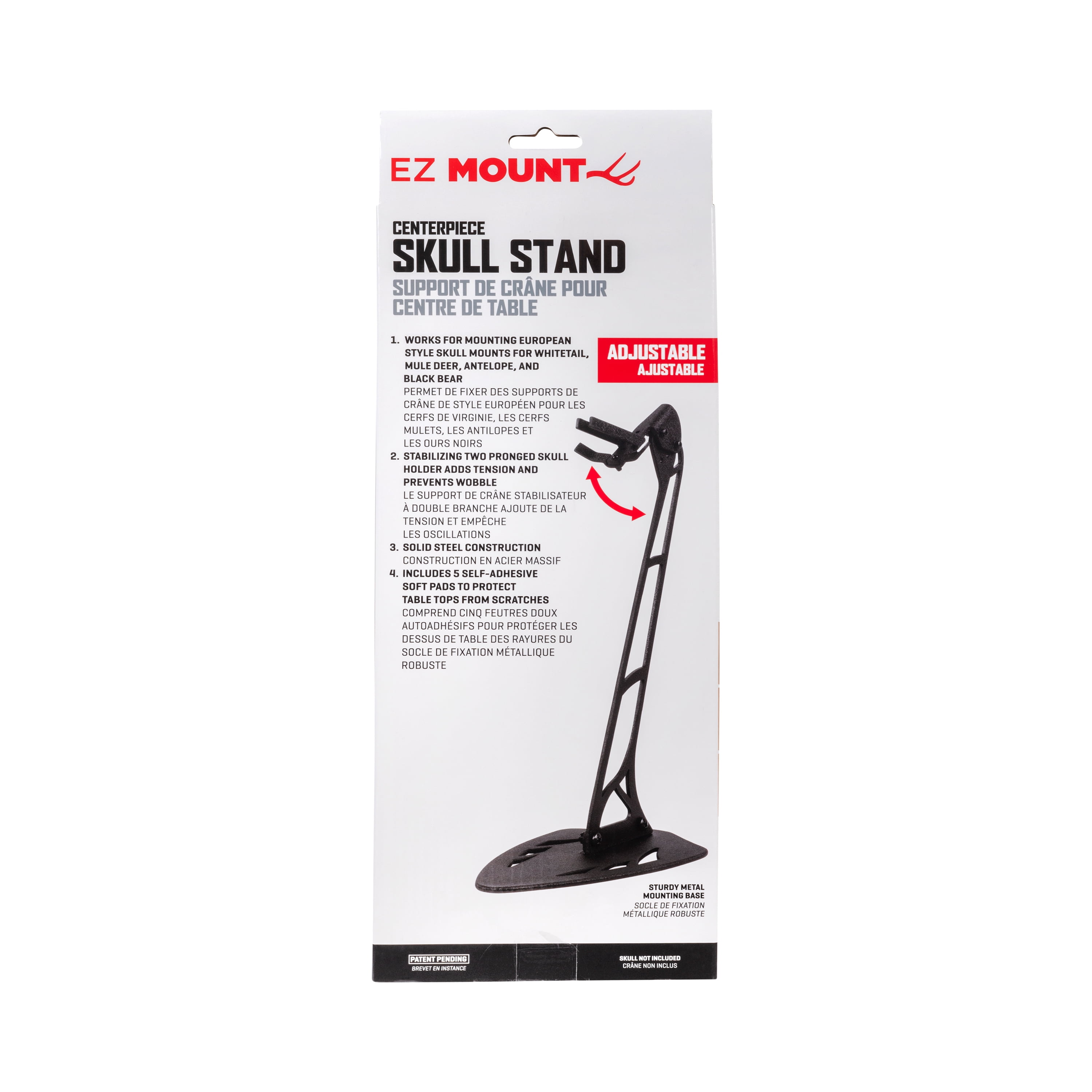 Allen Company Ez Mount Centerpiece Skull Stand, Brown