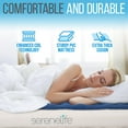 thumbnail image 6 of SerenelifeHome Ez-Bed Inflatable Air Mattress with Frame-Luxury Self-Inflating Blow Travel, Blue/ White, 6 of 7