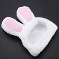 thumbnail image 2 of Gorro con Orejas de Conejo para Mascotas, Gorro con Orejas de Conejo para Perros y Gatos, Gorro con Forma de Oreja de Conejo, Gorro para Mascotas de Felpa, Disfraz de Fiesta, Cosplay, 1 Pieza, Blanco, 2 of 3