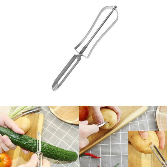 【Stainless Steel Potato Peeler】Multi-Purpose Vegetable & Fruit Peeler - Ergonomic Swivel Blade for Effortless Peeling