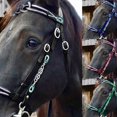 thumbnail image 2 of Horse Real Leather Headcollar Halter Equestrian Competition Riding^ O7C8, 2 of 9