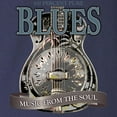 thumbnail image 3 of CafePress - Blues Music From The Soul Vintage Long Sleeve T Sh - Long Sleeve Dark T-Shirt, 3 of 4
