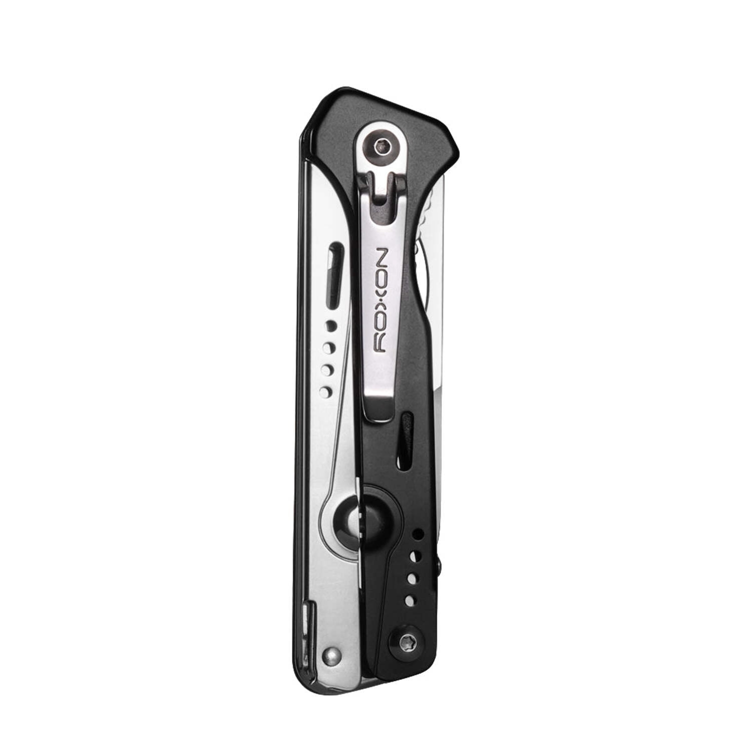 ROXON S501U Utility Knife - 17 Interchangeable Blades, Full-Size Scissors, G10 Handle
