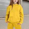 thumbnail image 5 of KAUOD Kids 2 Piece Joggers Set Half Zipper Cotton Hoodies Sweatpants Sweatsuits Boys Girls Plain Soft Pullover Sweatshirts, 5 of 8