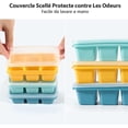 thumbnail image 3 of 3 paquetes de mini bandejas para cubitos de hielo con tapas (3 colores), bandeja de cubitos de hielo de silicona con 18 compartimentos para whisky, cócteles, bebidas, sin BPA, 3 of 5