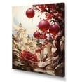 thumbnail image 2 of Designart "Mystic Pomegranate Maroon II" Food & Beverage Canvas Wall Art - Traditional Red Fruits Entryway Wall Art, 2 of 6