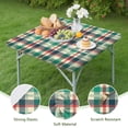 thumbnail image 4 of Multi Color Checkerboard Checkered Pattern Square Fitted Tablecloth with Elastic Edge,Square Table Cover,Washable Elastic Table Cover for Home Kitchen Party Decor 36"x36", 4 of 6