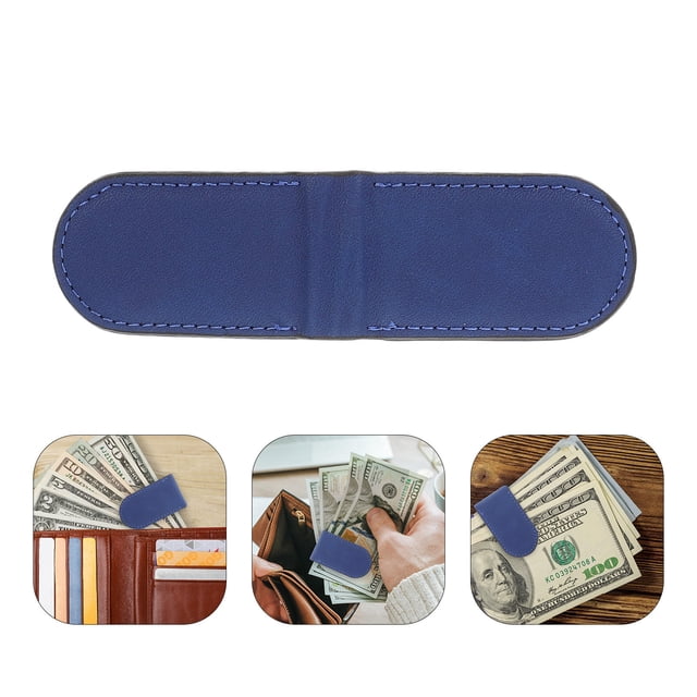 AURARMLET Accesorio De Cartera En Cuero PU Con Clip Para Efectivo Y Organización Empresarial
