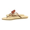 thumbnail image 4 of Havaianas Women's Slim Sand Grey / Light Gold Rubber Sandal - 6M, 4 of 5