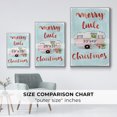 thumbnail image 4 of Christmas Cars Collection B - Framed Gallery Wrapped Holiday Canvas - 25 x 37 - White Frame, 4 of 8