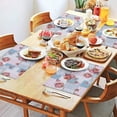 thumbnail image 2 of Pioneer Flower Floral Print Pattern Summer Placemats Table Placemats Set Of 4-Linen Kitchen Washable Placemats Table Mats 12x18 Inch Non-Slip Heat Resistant, 2 of 6