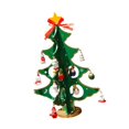 thumbnail image 1 of Mini árbol de Navidad Decoración de escritorio Decoración navideña Madera Novedad Escritorio Verde, 1 of 9