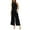 Black, variant on Riforla Women Cotton Linen Casual Sleeveless Buttoned Vest Double Pockets Wide Leg Cropped Pants Set Two Piece Sets for Women Black XL