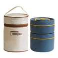thumbnail image 1 of RYGRZJ Round Portable Insulated Lunch Box Thermal Bag for Lunch Picnic Food Storage!, 1 of 5