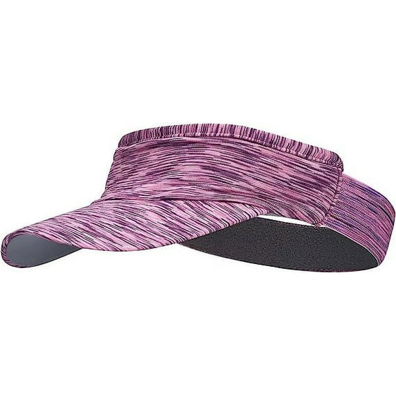 Sun Visor Hat Stretchy Non-Slip Sweatband,Sun Cap with Elastic Back for Outdoor Sports ,sun visor sweatband，Golf Cart Sun Visor，Running, Tennis, Jogging(Violet)