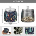 thumbnail image 2 of Yayeee Ashtray with Lid for Cigarette Smokeless Stainless Steel Home Ash Holder, Dark Blue Christmas, 2 of 7