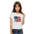 thumbnail image 2 of CFLVAEK Kids Boys American Flag T Shirts Casual Crewneck Short Sleeve Cotton Tshirts 4th of July Patriotic Indenpendence Day Tops 9 Years, 2 of 7