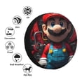 thumbnail image 4 of Saiise Mario H Print Rv Spare Tire Cover Wheel Tire Cover for Travel Trailers Protectors Weatherproof Dust-Proof for Camper Trailer Truck SUV Rv Universal-14 inch, 4 of 8