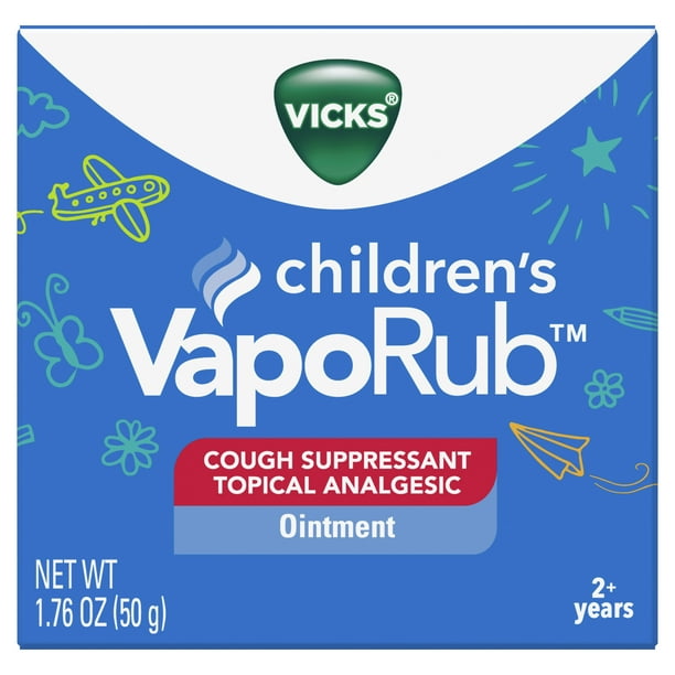 Vicks Children's VapoRub, Topical Chest Rub & Cough Suppressant, Over