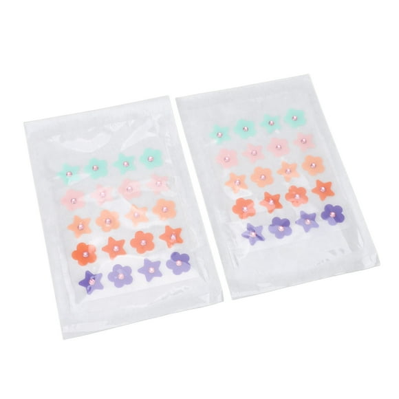Pimple Patch, Light and Breathable Face Spot Patches Convenient Use Skin Friendly 40PCS Flower and Star Shape for Facial Concealing