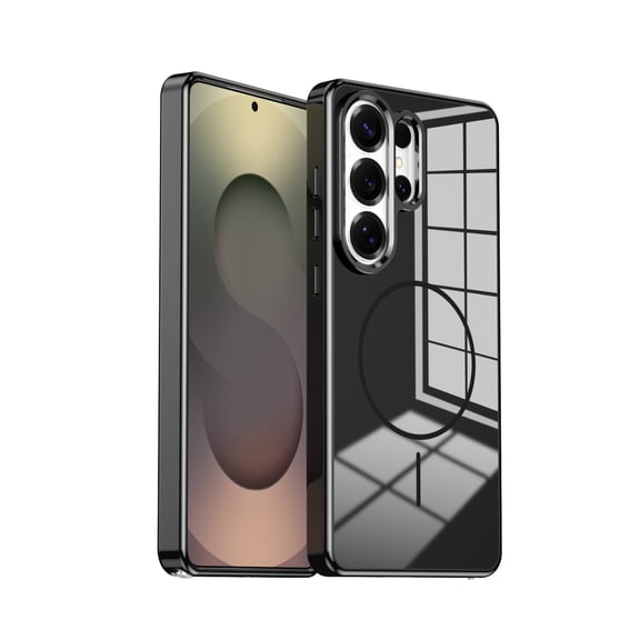 Decase for Samsung Galaxy S26 Ultra Magnetic Case,Compatible with Mag Safe,Shockproof PC TPU Slim Protective Cover,Wireless Charging Hybrid Hard Shell,Black