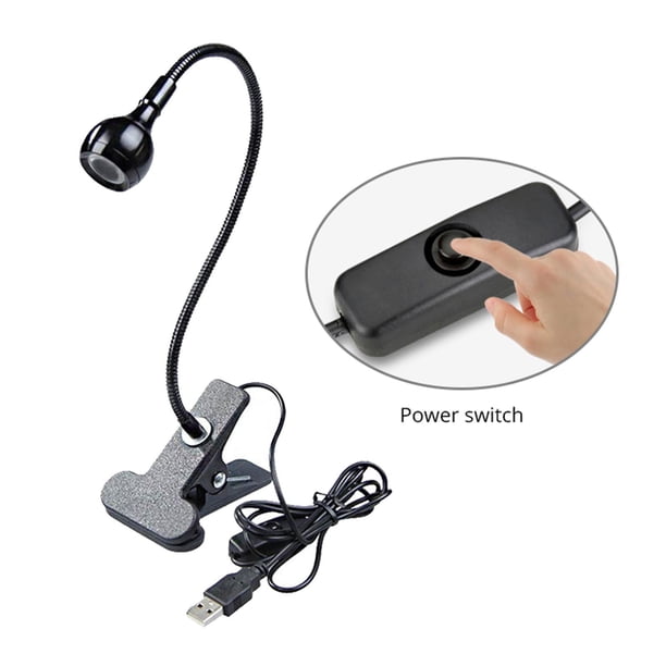 Luces de lectura , lámpara de escritorio LED USB brillos, luz de abrazadera de libro de protección ocur, lámpara de abrazadera de Negro cálido Colco Lámpara de escritorio junto a la cama