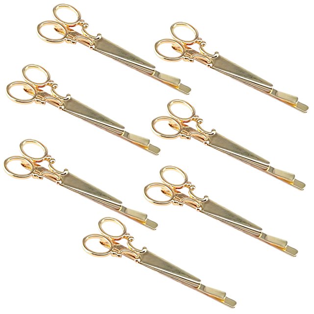 7pcs Tijeras de cabello Clips Barrette Women Accesorios para el cabello Herramientas para el cabello
