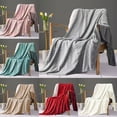 thumbnail image 2 of Paokuoon Flannel Blanket Flannel Blanket Solid Color Cozy Lightweight Warm Flannel Throw, 2 of 6