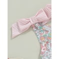 thumbnail image 5 of Spewahor 1-5Y Kids Baby Girls Summer Swimsuit, Sleeveless Cross Backless Floral Print Ruffle Bathing Suit, 5 of 9