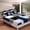 Grey Blue, variant on Erosebridal Retro Memphis Bed Sheets King,Geometric Round Triangle Bedding King Size,Colorful Graphic Decor,Super Cozy,4pcs