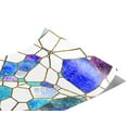 thumbnail image 2 of Rwraps Blue Mosaic Glass Refractions Matte Vinyl Film Wrap 59in x 25ft Vinyl Vehicle Car Film Sheet, 2 of 9