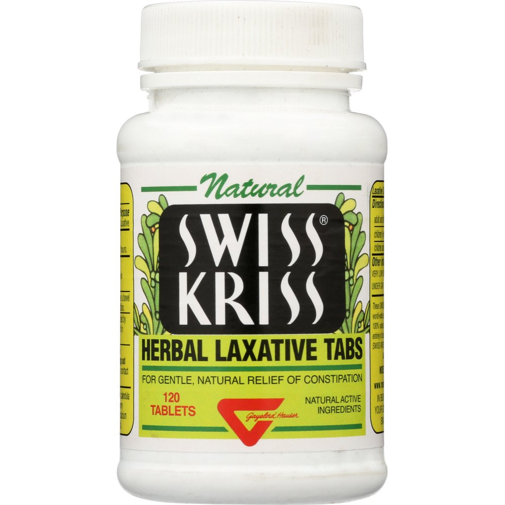 SWISS KRISS Herbal Laxative Tabs, 120 Tablets