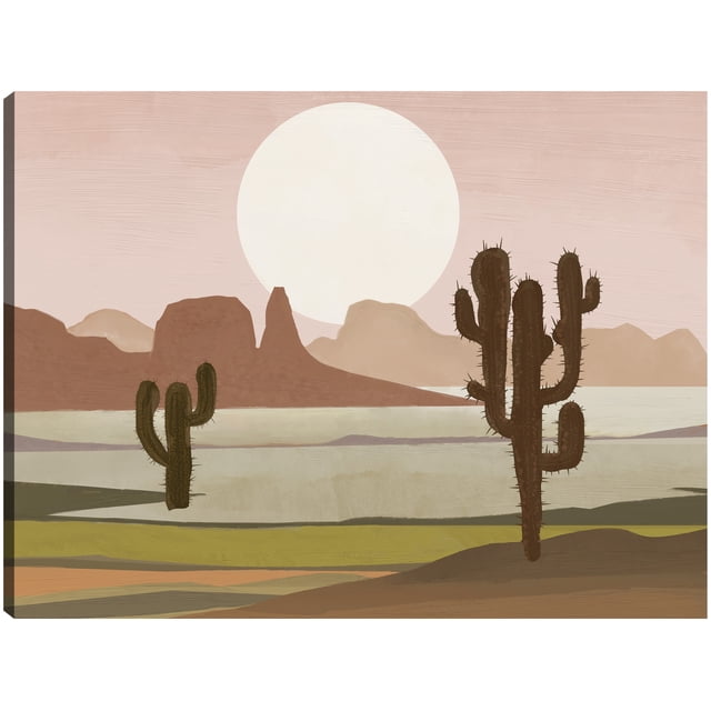 Cuadro Decorativo - Paisaje lunar del desierto I Jr Impresión en canvas, estrechado