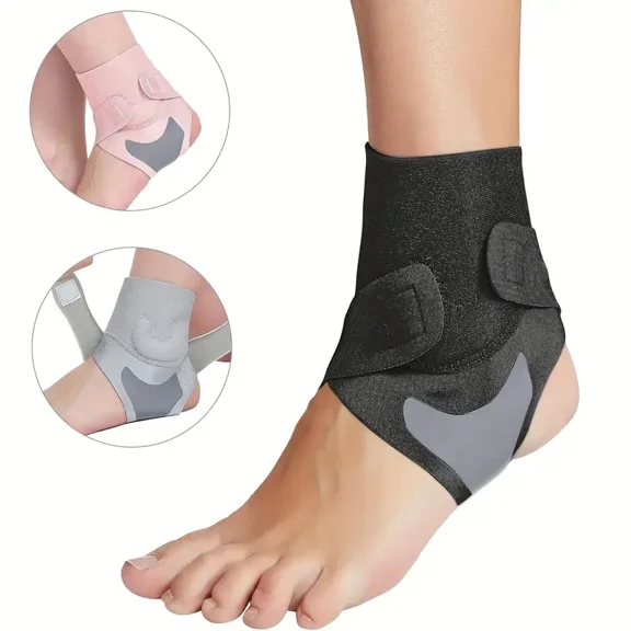 1 universal adjustable ankle brace - super breathable and silicone reinforced support - Durable neoprene foot covers for both men and women - customizable for sports, running, fitness