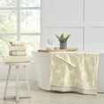 thumbnail image 3 of Modern Threads Damask Jacquard 6-Piece Cotton Bath Towel Set with Embellished Borders, Ivory, 3 of 4