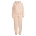 thumbnail image 5 of The Cozy Corner Women's Hooded Faux Sherpa Top & Bottom Pajama Set, 2-Piece, 5 of 6