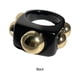 thumbnail image 5 of Qarigey Anillos llamativos de moda para mujer - Anillos gruesos arcílicos Anillo de dedo de regalo para mujer llamativo y atrevido Ropa, zapatos y accesorios Miscelánea negro, 5 of 6