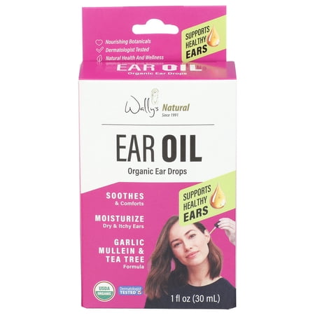(Pack Of 8) Wally Ear Oil Organic Ear Drops 1 Fl Oz