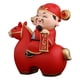 thumbnail image 2 of Estatua de Cai Shen, figura de resina, regalo para el Festival de Primavera, escultura Feng Shui china, decoración de escritorio para dormitorio, uso S Rojo, 2 of 8