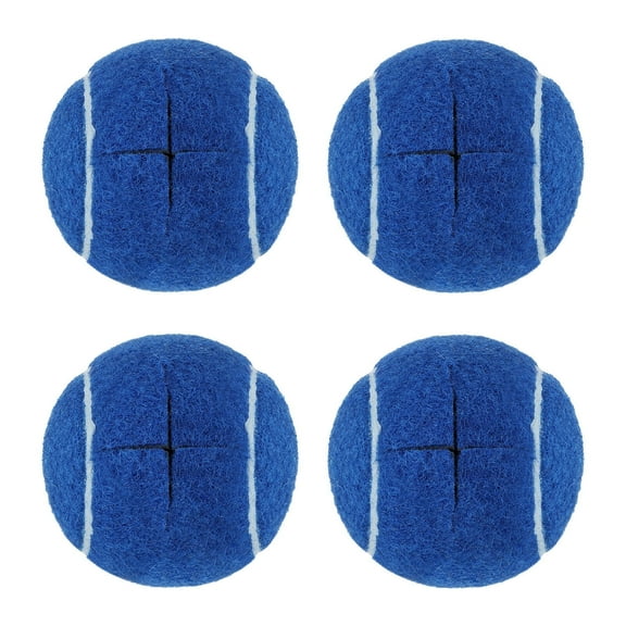 BESTSKY 4Pcs Tennis Balls for Walkers Pre-Cut Silent Design Reduces Noise and Protects Floors Tennis Balls for Walkers Blue