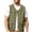 Green, variant on Men's Utility Fishing Vest Lightweight Summer Outdoor Safari Vest with Multi Pockets Khaki XXXL