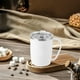 thumbnail image 5 of Xihbxyly Taza Térmica de Acero Inoxidable, Diseño Moderno y Elegante, Asa Ergonómica Ancha, Tapa a Prueba de Fugas, Ideal para La Oficina, Ideal para Viajes, Capacidad de 400 Ml, Tamaño de 11,5 X 11, 5 of 6