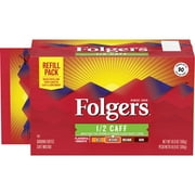 Folgers Half Caff Ground Coffee, Medium Roast, 10.8-Ounce Canister