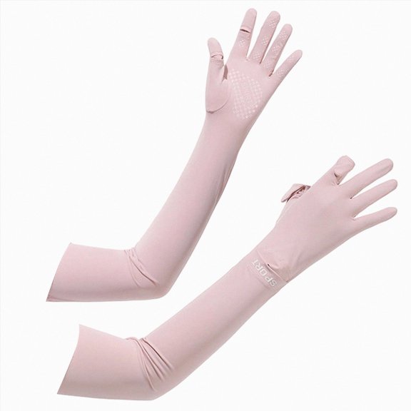 Cdudpw Full Finger UV Protection Gloves Driving Gloves Women, Breathable Touchscreen UPF Glove Sun Protection Glove(Pink)