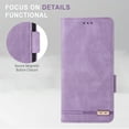 thumbnail image 5 of For iPhone 7 / 8 / SE 2022 & 2020 Case,Premium PU Leather Wallet Case Flip Magnetic Clasp Cover with [RFID Blocking][Card Holder][Stand Function] Shockproof Protective,Purple, 5 of 8