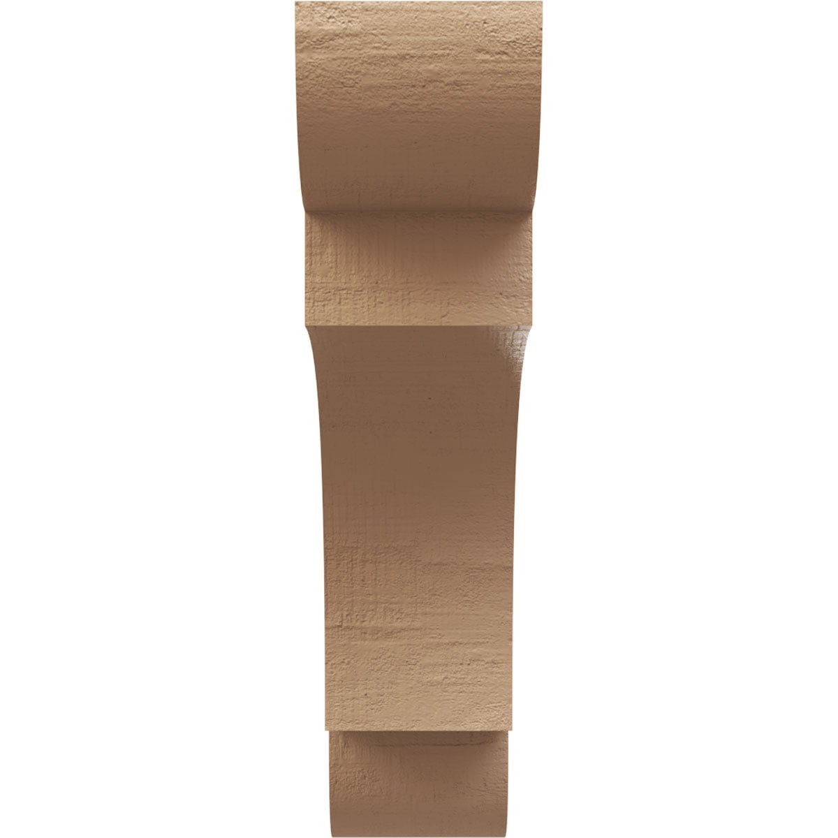 6"W x 24"D x 24"H Thin New Brighton Rough Cedar Woodgrain TimberThane Corbel, Primed Tan
