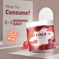 thumbnail image 2 of Migcopat Fiber Gummies with Probiotics, 10g Fiber per Serving, No Sugar Added, Apple Flavor, Supports Digestive & Gut Health, 90 Gummies, 2 of 10