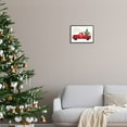 thumbnail image 3 of Stupell Industries Merry Christmas Holiday Red Truck Santa Gnomes & Tree Graphic Art White Framed Art Print Wall Art, Design by Heatherlee Chan, 3 of 5