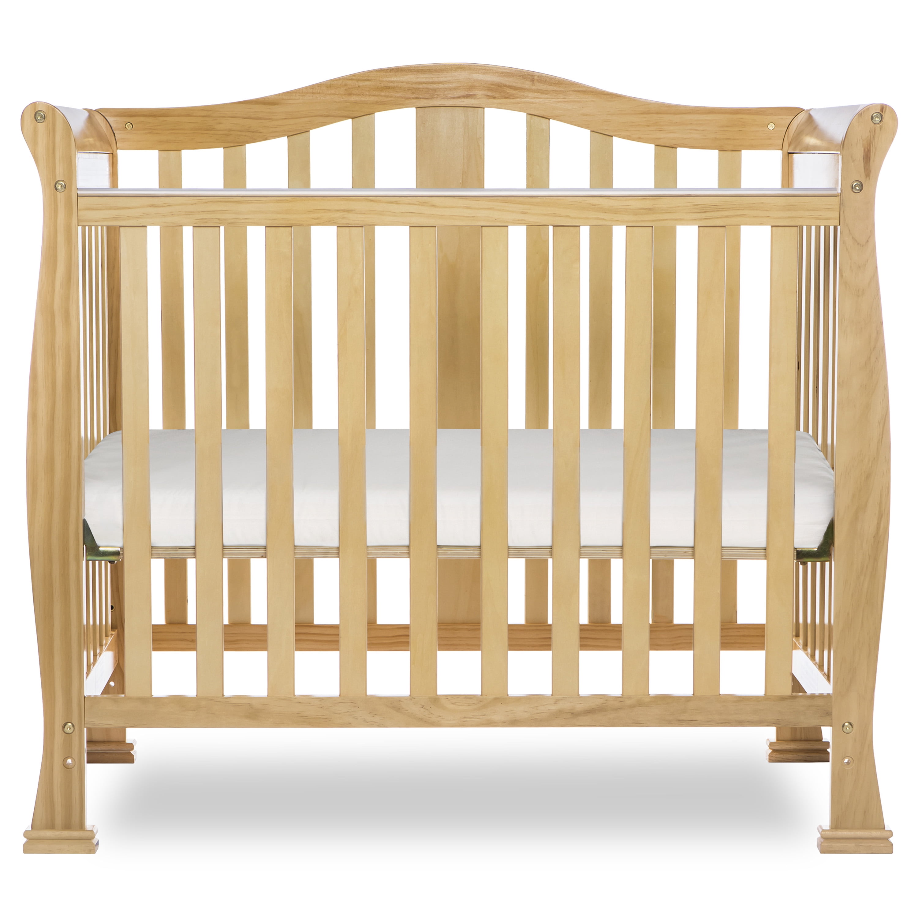 Dream On Me Naples 4-in-1 Convertible Mini Crib, Natural