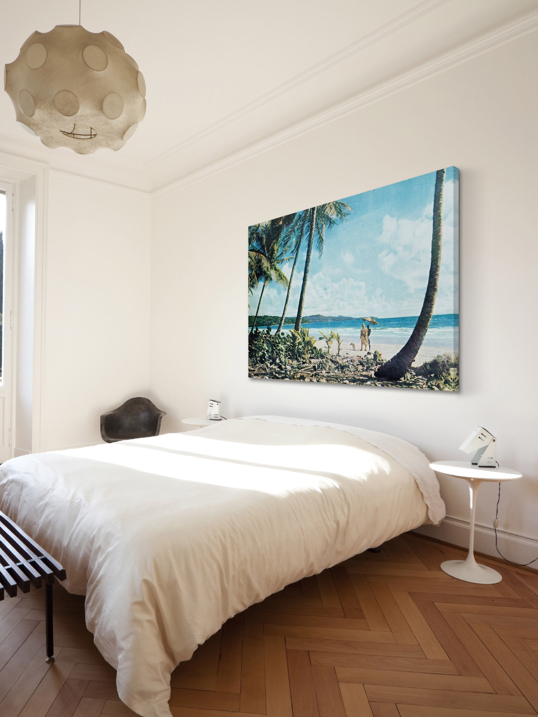 "Leaning Palms" Painting Print on Wrapped Canvas